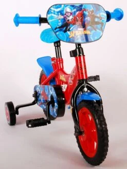 Marvel Spider-Man Kinderfiets - Jongens - 10 Inch - Rood/Blauw - Doortrapper -Optimaal Fietsenreeksen Winkel 902x1200