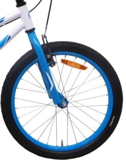 Amigo Cross Jongensfiets - Kinderfiets 20 Inch - Wit/Blauw -Optimaal Fietsenreeksen Winkel 945x1200