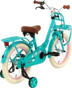 Nogan Puck - Kinderfiets - Meisjesfiets - 12 Inch - Turquoise -Optimaal Fietsenreeksen Winkel 985x1200