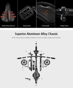 Matrix E Bike - Kugoo B2 Pro - Elektrische Opvouwbare Fiets/step 14 Inch 400W - Met Trappers - Snelheid Max. 45 Km/u -Optimaal Fietsenreeksen Winkel 989x1200